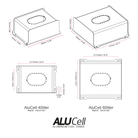 NUKE 80L Alu Fuel Cell con tanque de compensación integrado