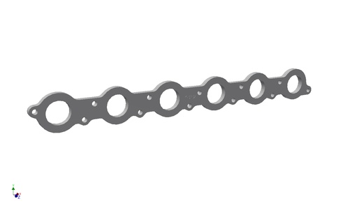 Brida de escape Mercedes OM603 - 10mm